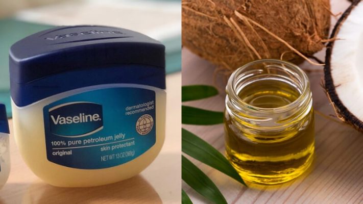 Vaseline kết hợp với Dầu dừa